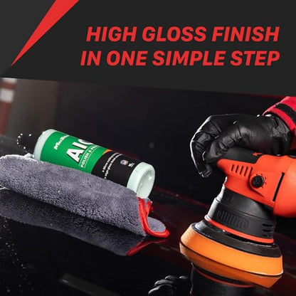 2 Piece M8S V2 Dual Action Polisher & 16oz AIO Polish Car Detailing Kit (5" Aio Polish Kit)