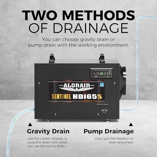 120 Pints Energy Star Crawlspace Dehumidifier with Pump 1300 Sq.Ft (Black)