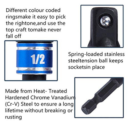Socket Adapter Extension Set (3*black)