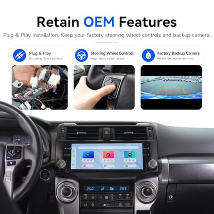 Head Unit for Toyota 4Runner 2010 (Black)
