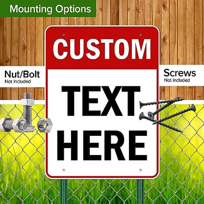Custom Sign Custom Sign for Business (Header - Vertical / 36x48 - DiBound)