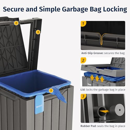 31 Gallon Outdoor Trash Can (31 Gallon)