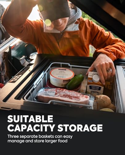 APL55 Dual Zone Portable Refrigerator Bluetooth Controlled (Silver)