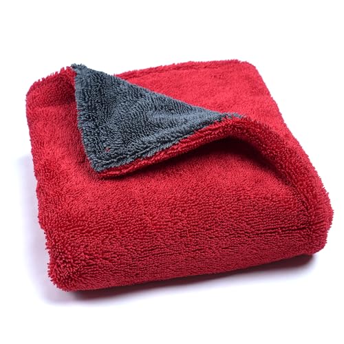 1000GSM Car Drying Towel (Red / 18"*24")