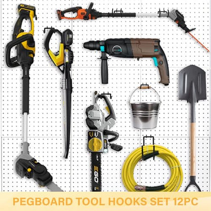 12PC Heavy Duty Pegboard Hooks for 1 (12PC)