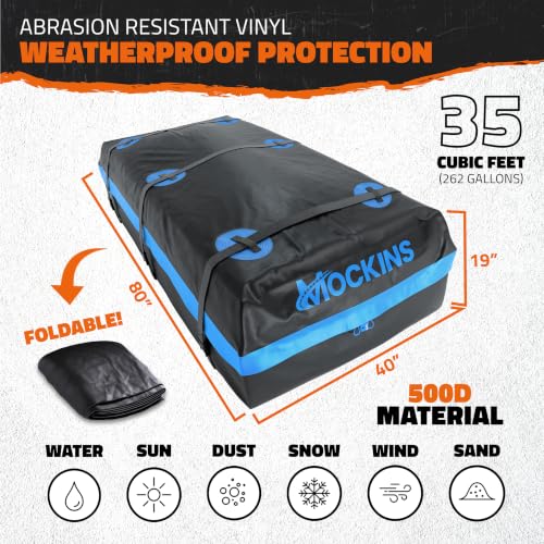 84"x39"x6" XL Extendable Waterproof Car Roof Rack Cargo Carrier (84"x39"x6" - 35 Cu.Ft. Bag)