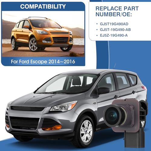 Rear View Backup Reverse Camera Parking Fit for Ford Escape 2014 (NEW Fit for Ford Escape 2014-2016)
