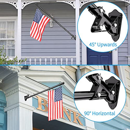 Flag Pole Upgraded Bracket (Black)
