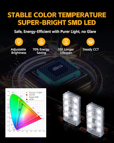 2PCS USB Lights for Car (DayWhite)