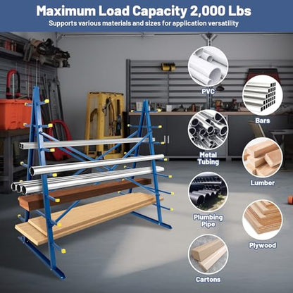 7 Tier Steel Horizontal Storage Rack (Horizontal Storage Rack-2)