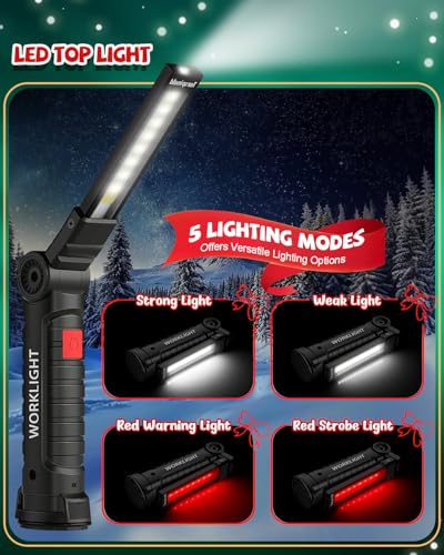 Rechargeable LED Work Light (4 Pack / Green)