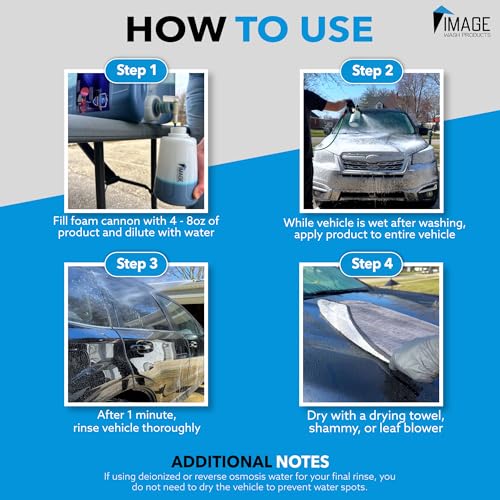 Image Wash (1-Gallon Platinum Wash Car Soap Concentrated pH-Neutral Foam Soap for Foam Cannon & Bucket wipe Safe for Wax Ceramic Coatings High Lubricity Biodegradable Formula with Bubble Gum Scent (128 Fl Oz (Pack of 1))