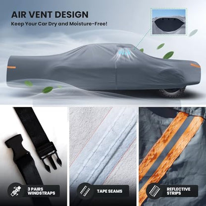 Car Cover Waterproof All Weather for Large Sedan