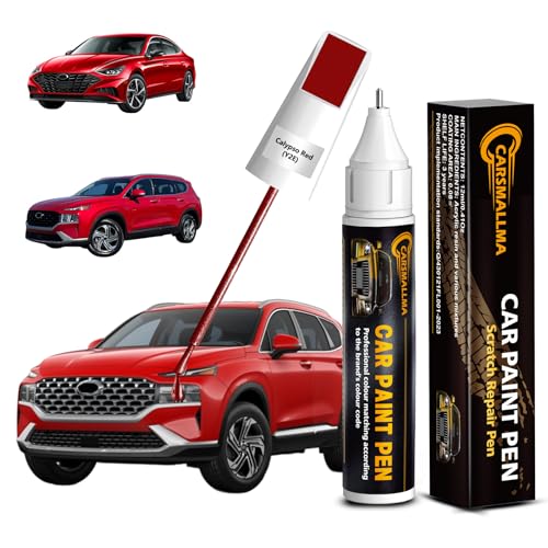 Y2E Calypso Red Car Touch Up Paint for Hyundai (Hyundai / Y2E Calypso Red for Santa Fe/Sonata/Hybrid Tucson)