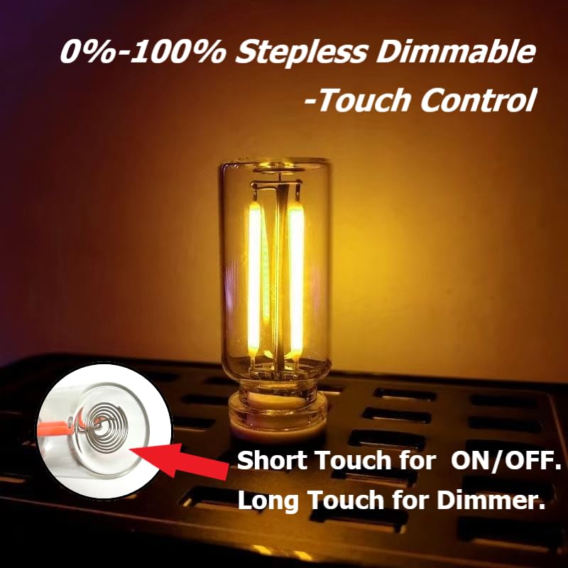 Dimmable Yellow USB Touch Control Led Lights for Car (Yellow)