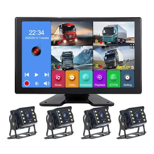 4K RV Backup Camera System (10.1 Inch Monitor)