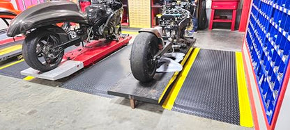 American Classic Black Yellow Diamond Plate Anti (Black/Yellow / 4' x 10')