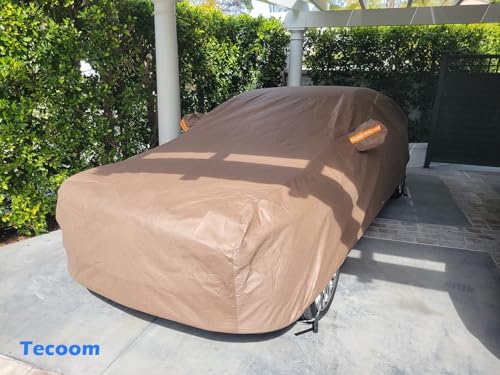 Thick Shell Car Cover Super Breathable (Brown / 3XL: for Sedan (Length 170"-190"))