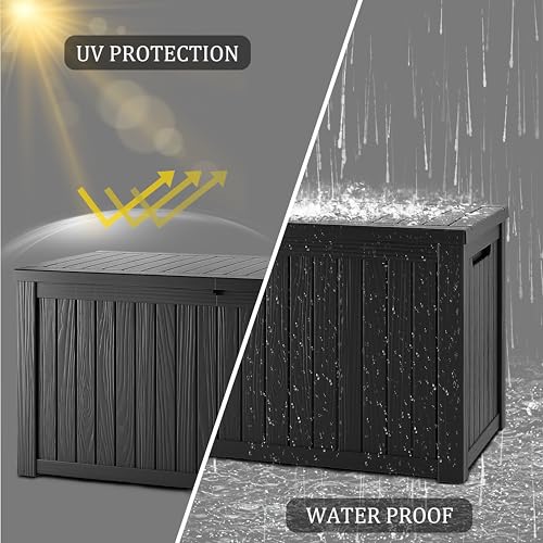 180 Gallon Resin Outdoor Storage Box (Black / 180 gallons)