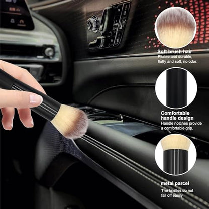 Car Detailing Brush (Long-Beige / 1 PC)