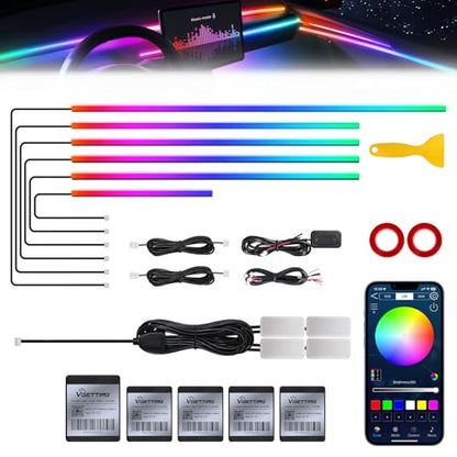 Dreamcolor Acrylic Interior Car LED Strip Light with Wireless APP (Dreamcolor 10 in 1)