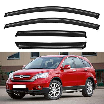 Window Visors Rain Guards for 2007 2008 2009 2010 2011 Honda CRV CR (2007-2011 Honda CRV)