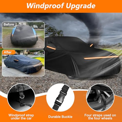 Waterproof Car Cover for BMW Z3 Z4 E85 E86 M Roadster M Coupe 1996 (Black / for BMW Z3 Z4 1996-2008)