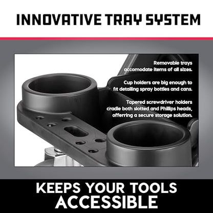 Heavy Duty Utility Rolling Seat Upgraded with Padding (Foam Cushion)