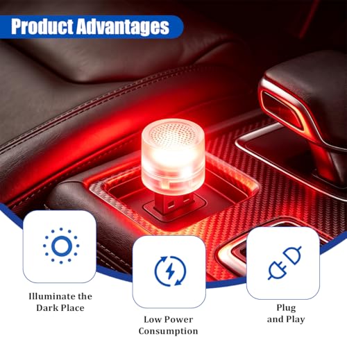 4 Pack USB LED Ambient Lights (Multicolor Rapid Flashing)
