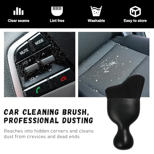 Car Detailing Brush (Black / 1 PC)