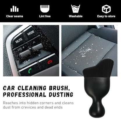 2 PCS Car Detailing Brush (Black / 2 PCS)