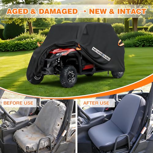 UTV Cover Heavy Waterproof Denier Oxford Cloth for Polaris RZR Yamaha Can (up to 154"L)