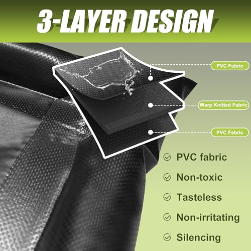 Rain Mat for Car (Black / 7ft 9in x 16ft)