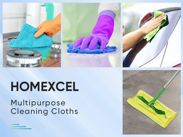 Microfiber Cleaning Cloth 600 PK (Multicolor / 11.5 x 11.5 Inch)