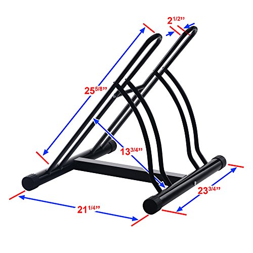 RAD Cycle Mighty Rack Two Bike Floor Stand Bicycle Instant Versitile Pro Quality Bike Park (Two Bikes)