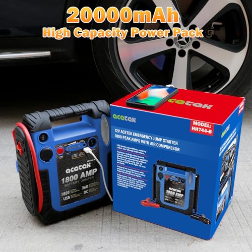 1800 Amp Jump Starter with Air Compressor (1800Amp jump starter)