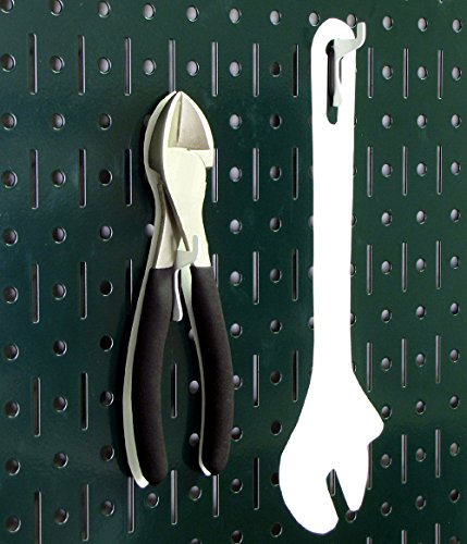Pegboard Organizer 4 ft. Metal Pegboard Standard Tool Storage Kit with Green Toolboard and Black Accessories (Green Pegboard with Black Accessories)