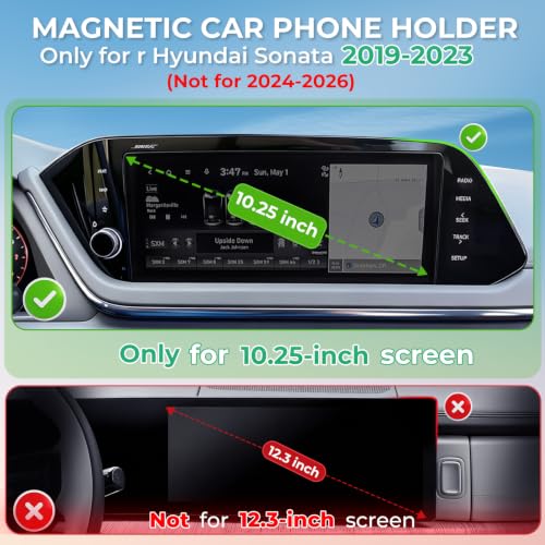 Car Phone Holder for Hyundai Sonata 2019 (Fit for 2019-2023 Sonata, 10.25-Inch)