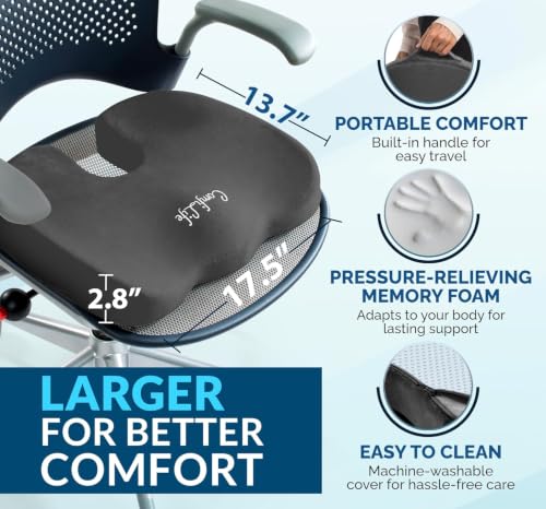 Doctor Recommended Seat Cushion (Charcoal / Large)