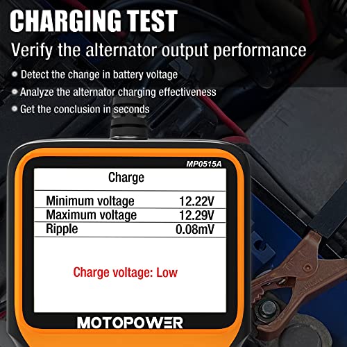 MP0515A 12V Car Battery Tester Automotive 100 (Compact)
