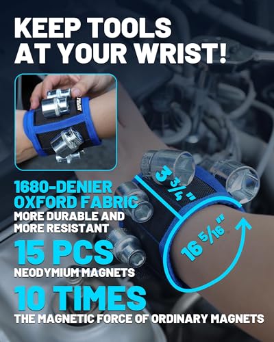 Magnetic Tool Mat Set (Magnetic Tool Mat & Pickup Tools & Wristband)