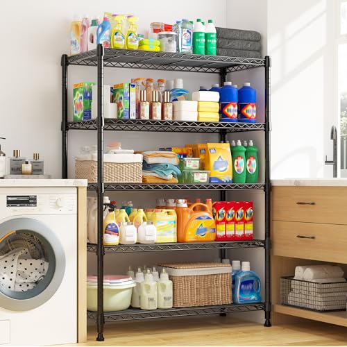 63" H 5 Tier Heavy Duty Storage Shelves (5 Tier-14"D x 29"W x 63"H)