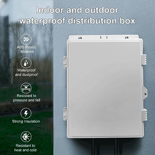 Outdoor Electrical Junction Box (13"H x 9.2"L x 3.7"W & Standard)