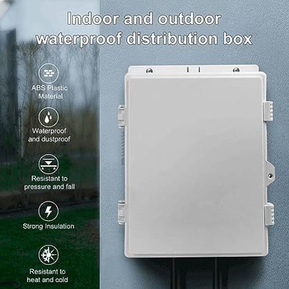 Outdoor Electrical Junction Box (13"H x 9.2"L x 3.7"W & Standard)