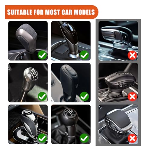 Car Gear Shift Hoodie Auto Shifter Knob Cover (Orange / 1 Pcs)