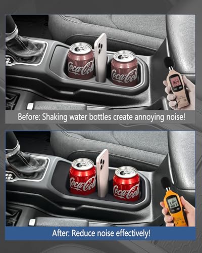 Cup Holder Inserts for Jeep Wrangler JL JLU 4xe & Gladiator JT 2018 (For Wrangler/Gladiator 2018-2025)