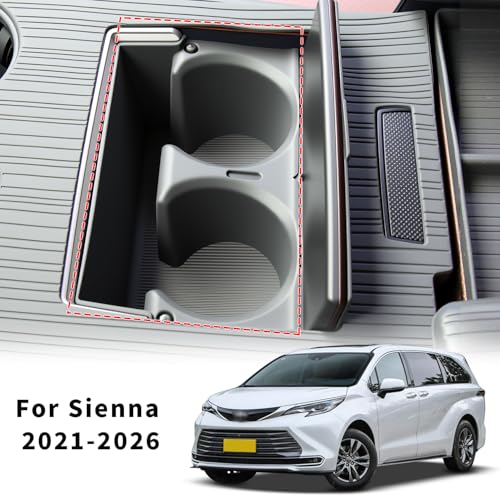 Center Console Cup Holder Insert for Toyota Sienna 2021 (Center Console Cup Holder Insert)