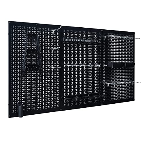 Peg Board Wall Organizer 4 ft. Metal Garage Wall Pegboard