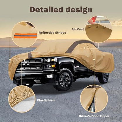 Silverado Car Cover Waterproof All Weather Compatible with Silverado (A Compatible with Silverado)
