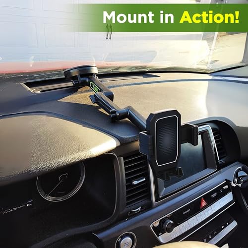 Cell Phone Mount for Truck Phone Holder for Truck Drivers (Black)